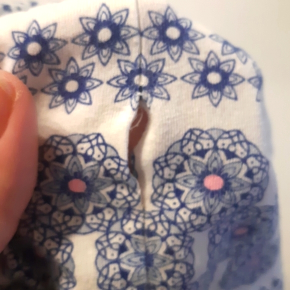 Girls size4 skirt joe fresh fit n flare style skort shorts underneath white blue - Picture 8 of 9